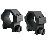 Image of Yankee Hill Machine 4-Screw Low Profile Scope Ring Set Short 30mm Weaver Matte Black YHM-304B
