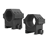 Image of Yankee Hill Machine 6-Screw Scope Ring Set Medium One Inch Weaver Matte Black YHM-6241B