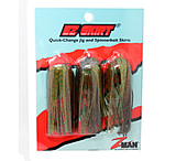 Image of Z-man EZ SKIRT WATERMELON BLK/PUMPKIN GREEN 3PK SK-EZ-JS002PK3