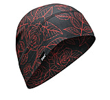 Image of Zan Headgear Zan Helmet Liner/beanie Sportflex Series Red &amp; Black Roses