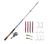 Image of Zebco Ready Tackle Bass 30sz 6 ft 6 in Spinning Combo w/Strike King Tackle, 2 Pieces