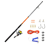 Image of Zebco Ready Tackle Catfish 60sz 8 ft Spinning Combo with Eagle Claw Tackle, 2 Pieces