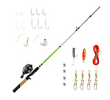 Image of Zebco Ready Tackle Lake/Pond 6 ft Spincast Combo w/Eagle Claw Tackle, 2 Pieces