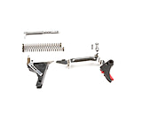 Image of Zev Technologies Fulcrum Ultimate Trigger Kit Black Trigger Pad With Red Safety For Gen 1/2/3 Glock 17/19/26/34 ULT-9-B-R