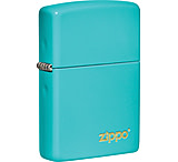 Image of Zippo Classic Flat Turquoise Logo