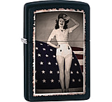 Image of Zippo Flag Woman Saluting Military Lighter