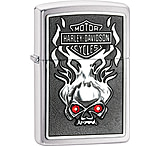 Image of Zippo H-D Skull Red Crystal Lighter