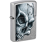 Image of Zippo Skull And Flame Lighter