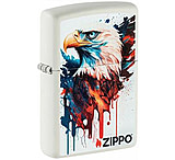 Image of Zippo Windproof Lighter White Matte Eagle