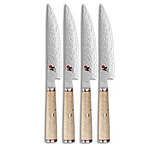 Image of HENCKELS ZWILLING Miyabi Birchwood SG2 4-Piece Steak Kitchen Knife Set