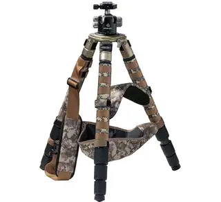 Athlon Optics Midas CF32 32mm Tube Carbon Fiber Tripod, Black/Tan, 706007