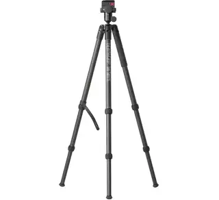 BOG DeathGrip Infinite Carbon Fiber Tripod, Arca-Swiss Mount, 360 Degrees of Rotation and 180 Degrees of Tilt, Ultra-Smooth Ball Head, Rubber Feet w/ Removable Spikes, Twist-Lock Legs, Black, 1163389