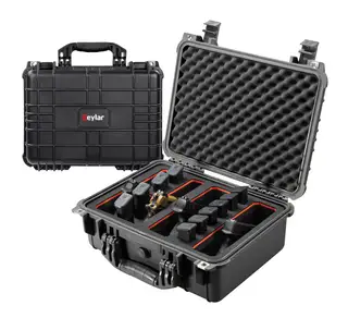 Image of Eylar Eylar 16 in Waterproof Gun Case with 4 Gun/22 Mag RECON Rack EVA Foam Insert