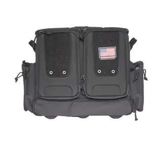 GPS Tactical Rolling Range Bag, Foam Cradle, Black, GPS-T2112ROBB