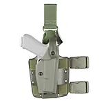 Safariland SLS Tactical Holster w Quick Release Leg Harness  OD Green Right 600553561
