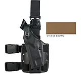 Safariland 6005 SLS Tactical Holster w Quick Release Leg Harness  STX FDE Brown Right Hand 600573551