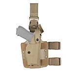 Safariland 6005 SLS Tactical Holster w Quick Release Leg Harness  STX FDE Brown Left Hand 600573552