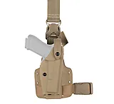 Safariland 6005 SLS Tactical Holster w Quick Release Leg Harness  STX FDE Brown Right Hand 60055340551