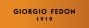 giorgio fedon brand logo