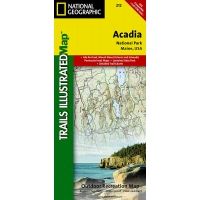National Geographic Acadia National Park Trail Map