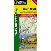 National Geographic Banff North Trail Map