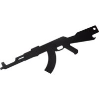 2 Monkey Trading 2 Monkey Ak47 Bottle Opener Made From 1/8&quot; Steel Black