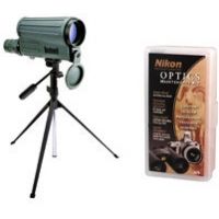 2-PC Bushnell and Nikon Bird Watching Gift Package - Bushnell 16-32x50mm Spotting Scope 788332, Nikon Optics Maintenance Kit 7073