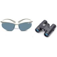 2-PC Boating Essentials Gift Package - Tasco WC 10x25 Waterproof Binoculars WC1025, Bolle Kicker Action Sport Sunglasses 10096