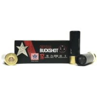 PPU Stars &amp; Stripes Defense Buckshot Shotshells 12ga 2-3/4 9-pellet 1200 fps 00 250/ct Case 25 Boxes A81E5434