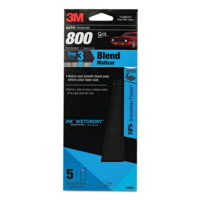 3M 7100100349 03022 Wetordry Sandpaper 800 Grit, 3 2/3in x 9"