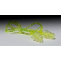 3M Ear Plugs Triflange Cord PK100 P3000, Case of 4 / Pack of 100