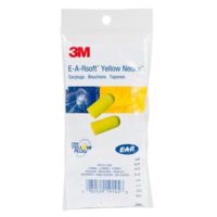 3M E-A-Rsoft Yellow Neon Uncorded Earplugs