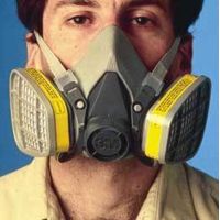 3M Respirator 1/2FACE Facepiece L 6300, Case of 24 / Each