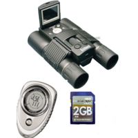 3-PC Nature Discovery Hiking Gift Kit - Bushnell LCD Digital Camera Binoculars w/ SD slot, Video mode 118323 , Silicon Power 150X 2GB Digital SD Memory Card and Brunton Digital Compass NOMADV2