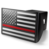 Old Southern Brass Thin Red Line Firefighter American Flag 2 Trailer Hitch Cover