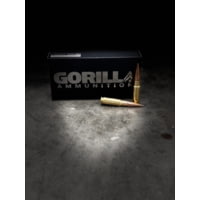Gorilla Ammunition 8.6 Blackout 300 Grain Bolt Action Only, Berger Hybrid Subsonic Brass Cased Rifle Ammunition