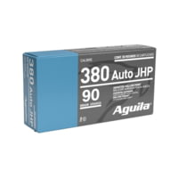 Aguila Ammunition Aguila Handgun Ammunition .380 Auto 90gr JHP 838 fps 50/ct EC5364E9