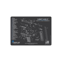 Cerus Gear SCHEMATIC HANDGUN MAT - CHARCOAL GRAY/CERUS BLUE, S&amp;W M&amp;P M2.0, 12 X 17 6EEBE51C