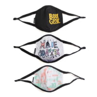 Body Glove Kids' 3-Piece Face Mask Set - Logo, Make Waves, Surf Print 019AF327