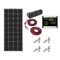 Zamp Solar 170 Watt Dual Battery Bank Roof Mount Kit