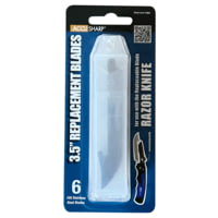 AccuSharp Razor Knife Replacement Blades, Fixed Blade Knife, 6