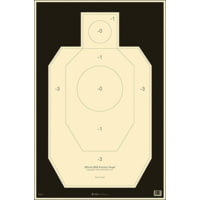 Action Target IDPA-P-100 Military IDPA Hanging Paper 23" X 35" Silhouette Ta
