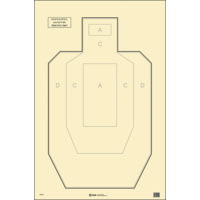 Action Target IPSC Paper Practice Target, Pack of 100