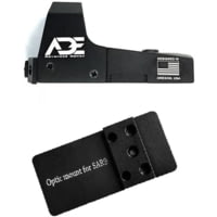 ADE Advanced Optics RD3-006 1x Reflex Green Dot Sight w/SAR9 Optic Mount Plate