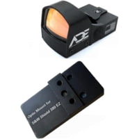 ADE Advanced Optics RD3-009 1x Reflex Red Dot w/Optic Mounting Plate S&amp;W MP 380 Shield EZ/Standard Picatinny Mounting Plate