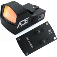 ADE Advanced Optics RD3-009 1x Reflex Red Dot Sight w/Mouting Plate 1911 Colt G/Standard Rear Sight&amp;Picatinny Rail