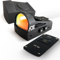 ADE Advanced Optics Delta RD3-012 1x Reflex Red Dot Sight w/Optic Mount Plate S&amp;W MP/MP 2.0 Shield/Standard Picatinny Mount