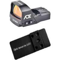 ADE Advanced Optics RD3-015 PRO Shake Awake 1x Reflex Red Dot w/SAR9 Optic Mount Plate