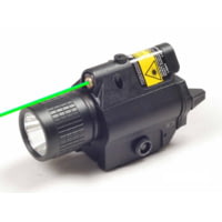 ADE Advanced Optics Tactical Green Laser Sight w/ Flashlight/Built in RIS Rail Mounts
