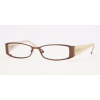 Adrienne Vittadini Eyeglasses AV6076-219S-5015 with Lined Bifocal Rx Prescription Lenses - Matte Cocoa Frame w/ 50 mm Diameter Lenses